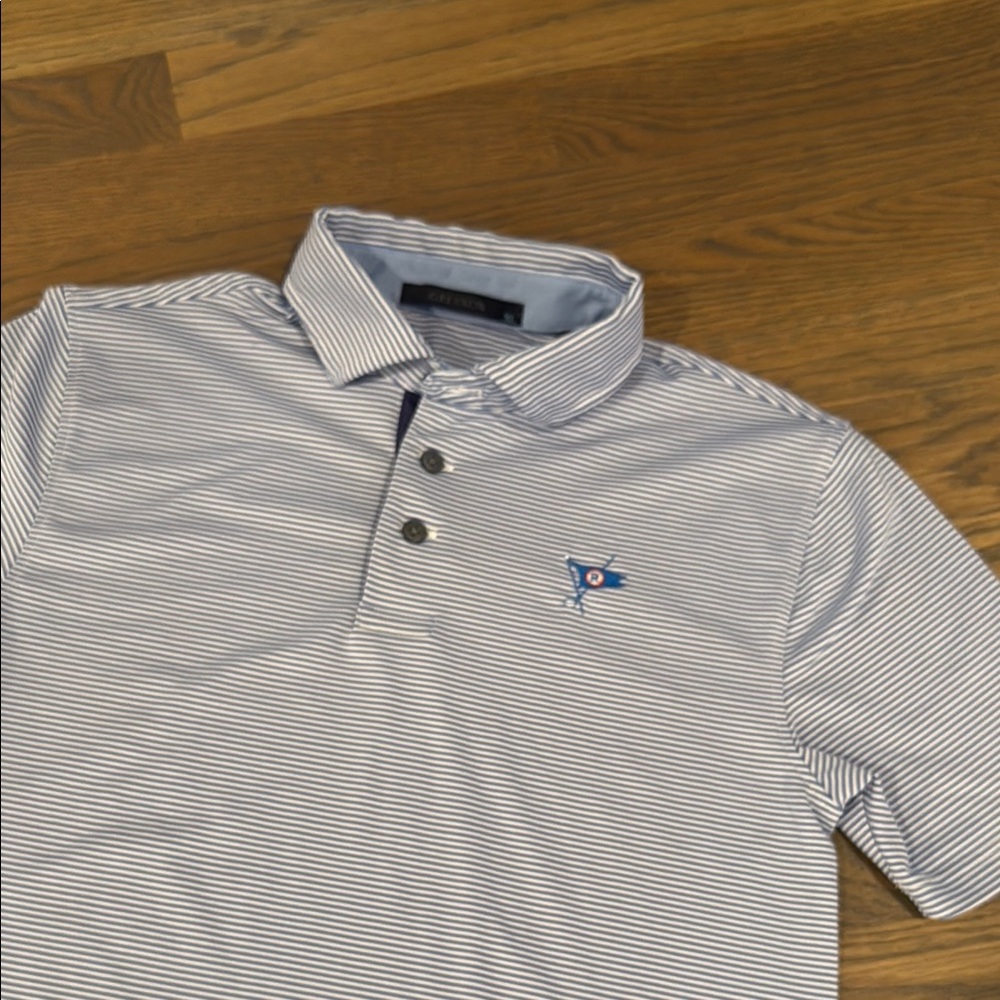 Boys Greyson Striped Polo Golf Shirt